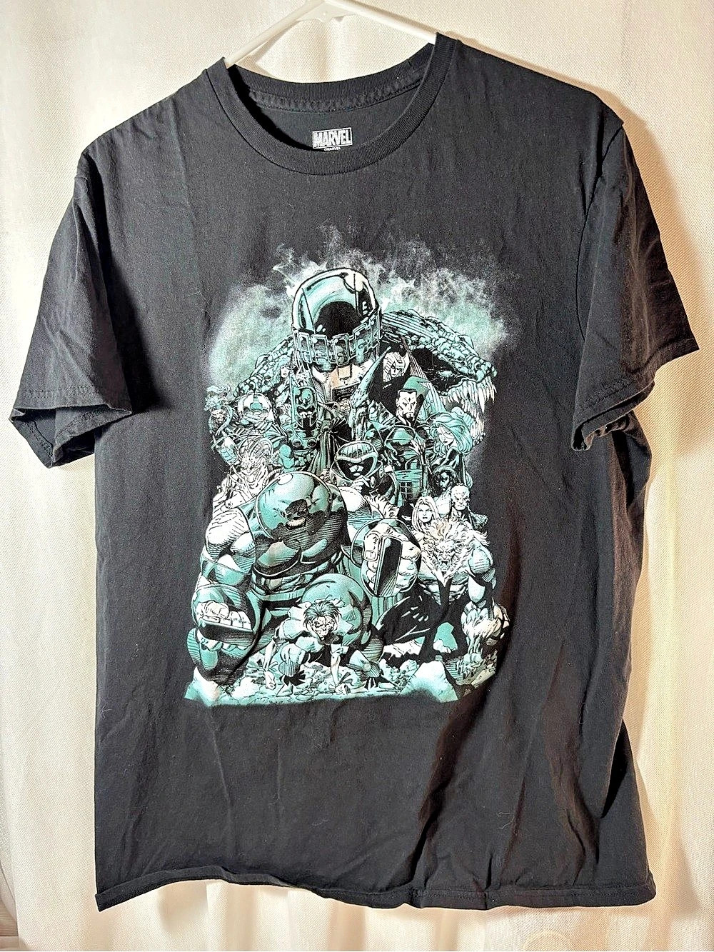 Marvel Villains Graphic T-Shirt Black & Green Large